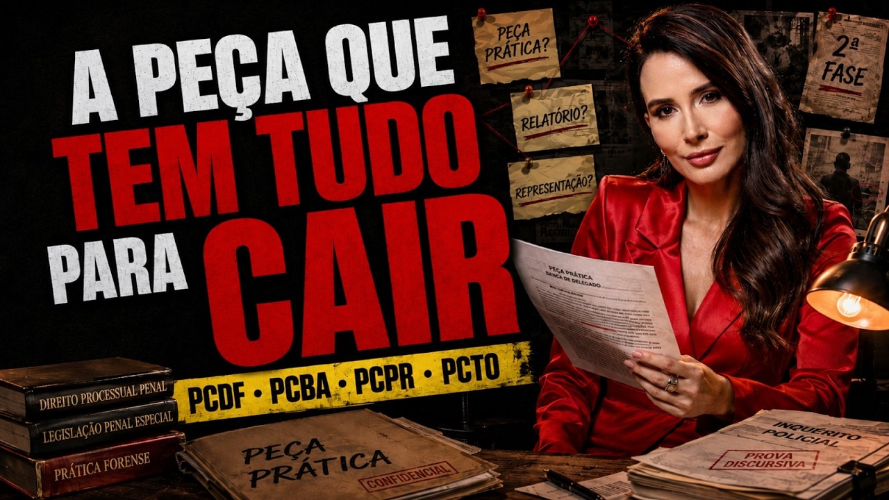 A peça prática que pode cair na prova de Delegado